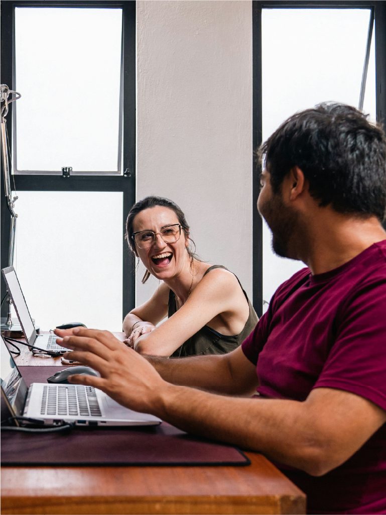 Happy people using no-code builder of trustkey Happy people using no-code builder of trustkey